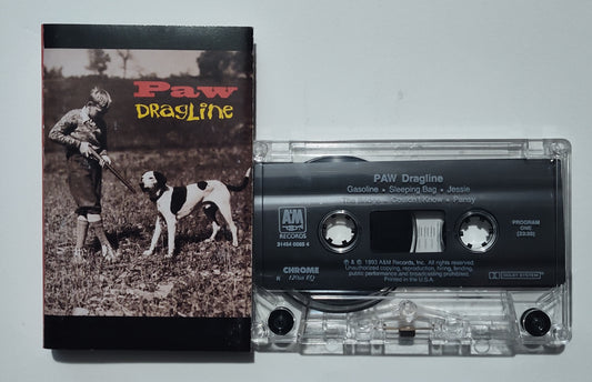 Paw - "Dragline" - INDIE CASSETTE TAPE (Chrome; DOLBY) VG+/VG+