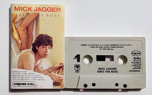 Mick Jagger - "She's The Boss" - CASSETTE TAPE (Chrome; DOLBY) VG+/VG+