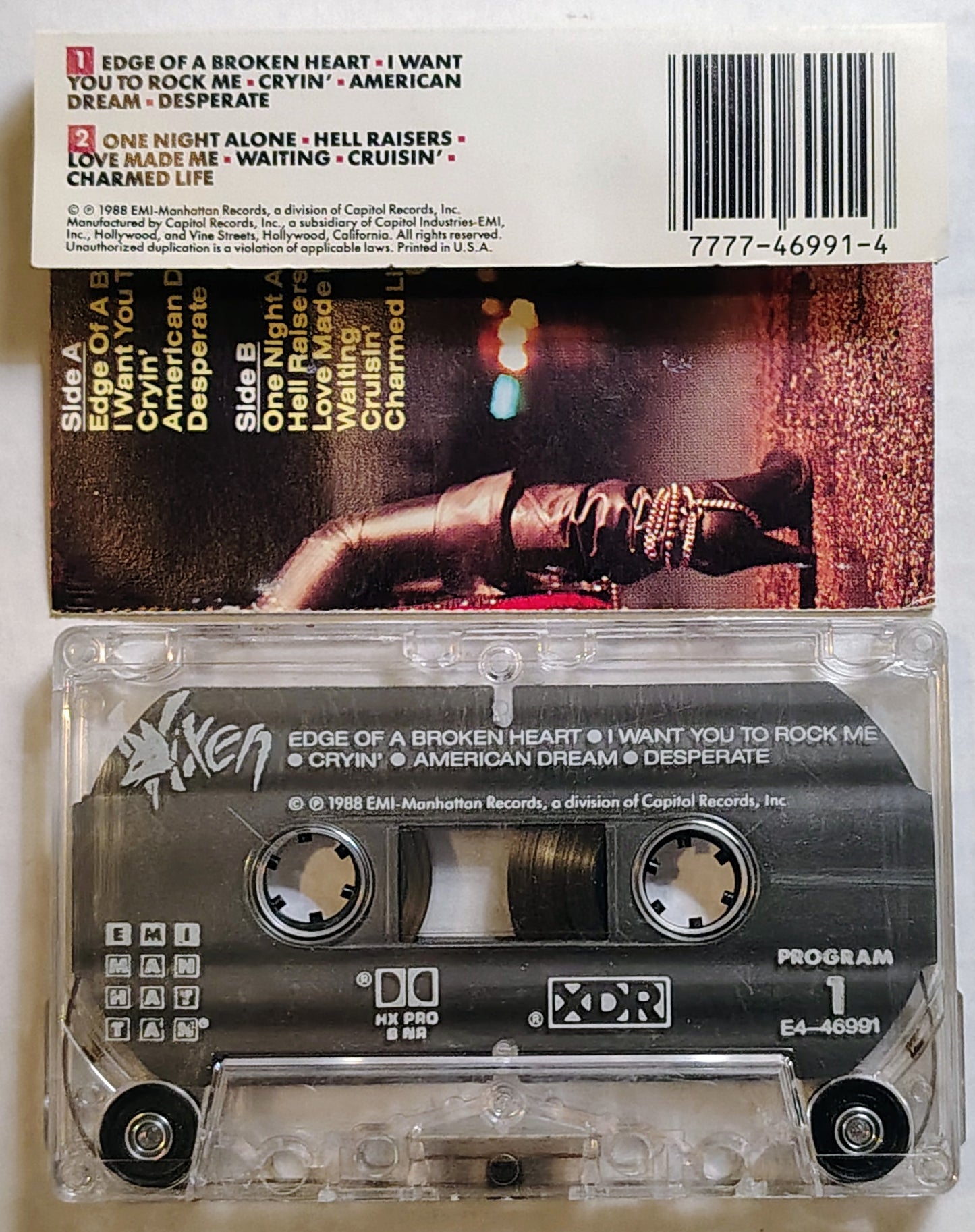 Vixen - “Vixen” - CASSETTE TAPE G+/VG