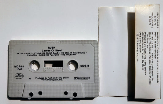 Rush - "Caress Of Steel" - CASSETTE TAPE VG/VG