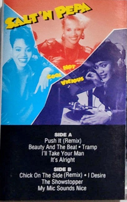 Salt N Pepa - "Hot, Cool & Vicious" - CASSETTE TAPE VG+/VG+