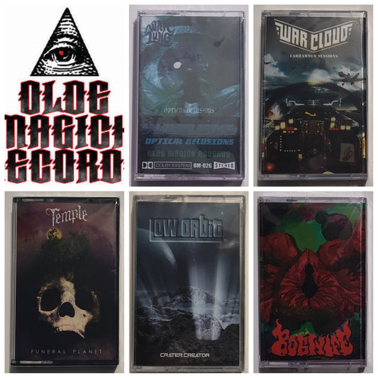 Mixed Batch #3 - "Olde Magick Records 5-Tape Sampler Pack" - INDIE CASSETTE TAPE M/M