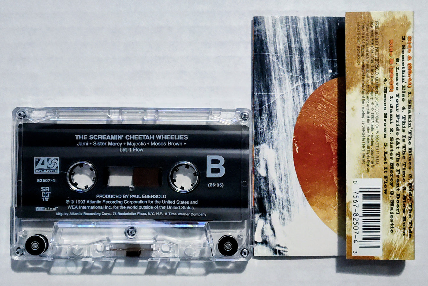 Screamin’ Cheetah Wheelies, The - “The Screamin’ Cheetah Wheelies” - CASSETTE TAPE VG+/VG+