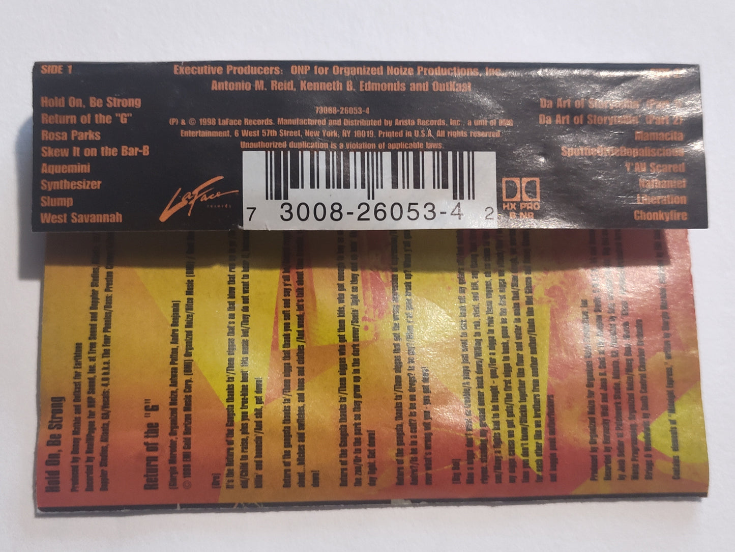 Outkast - "Aquemini" - CASSETTE TAPE (DOLBY HX PRO B NR) G+/G* (See Notes/Photos)
