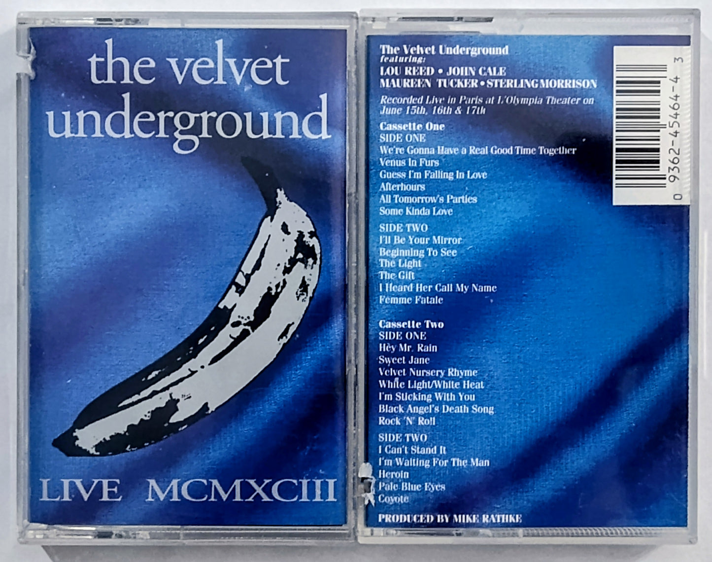 Velvet Underground, The - “Live MCMXCIII” - CASSETTE TAPE (2x) VG/VG+ (Cuts in spines of both j cards)
