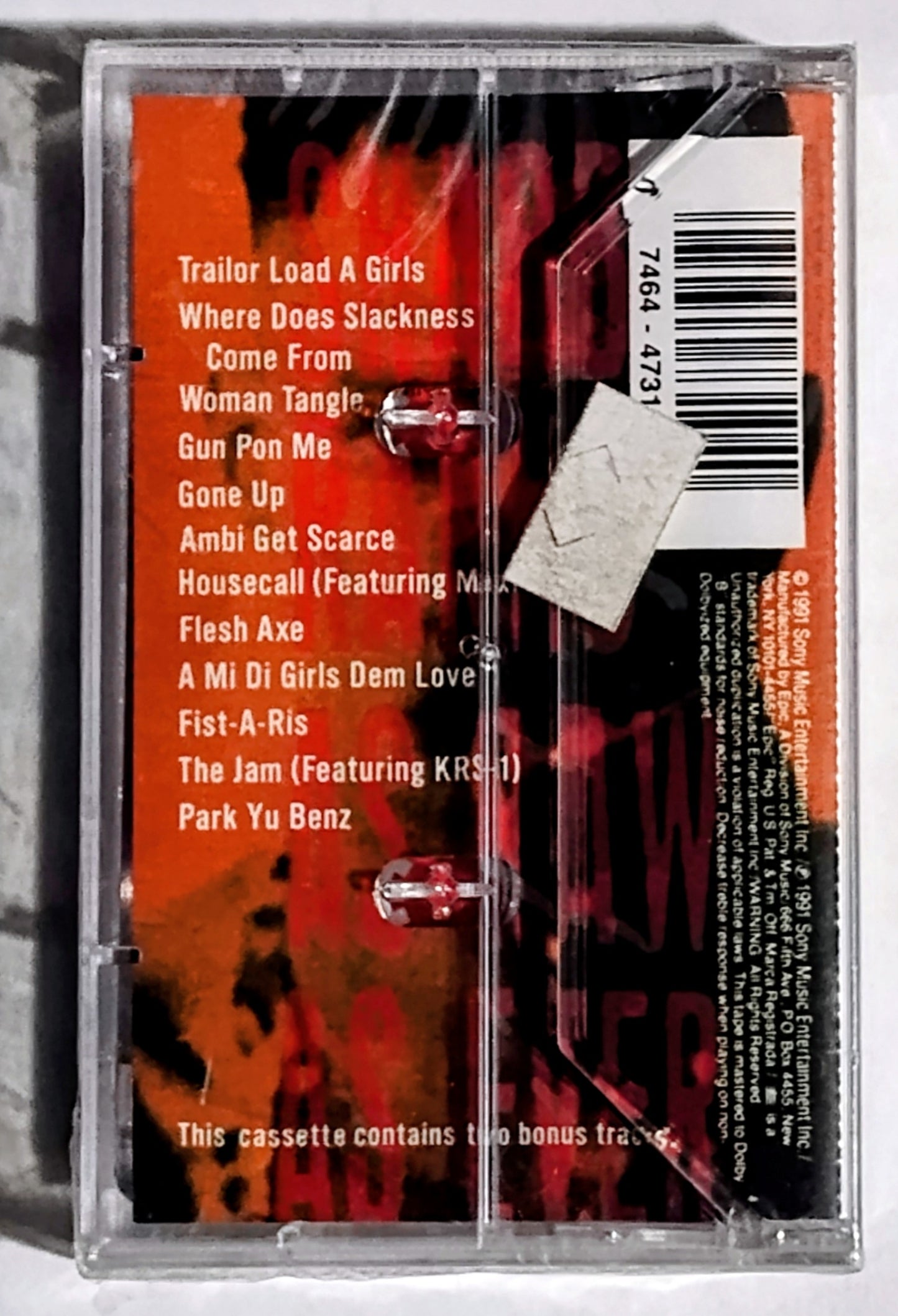 Shabba Ranks - “As Raw As Ever” - CASSETTE TAPE NM/M (Sealed with hype stickers; clean torn section of cellophane)