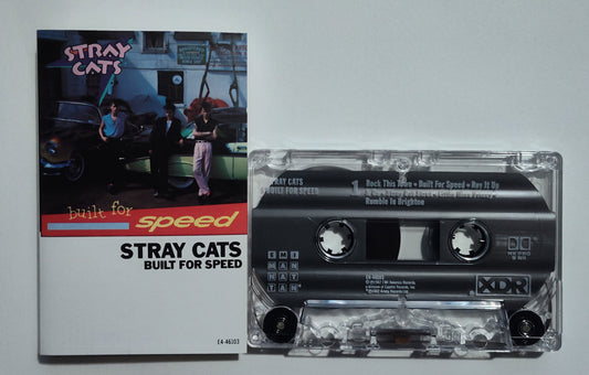 Stray Cats - "Built For Speed" - CASSETTE TAPE VG+/VG+