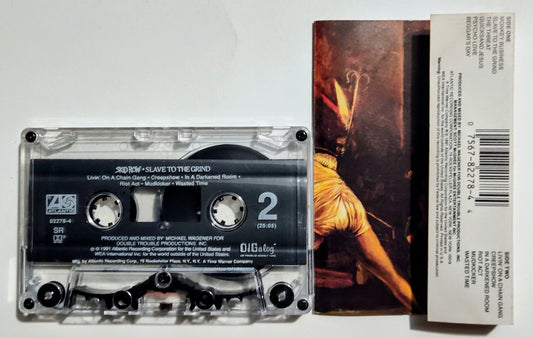 Skid Row - "Slave To The Grind" - CASSETTE TAPE (DIGalog; DOLBY HX PRO) VG/VG