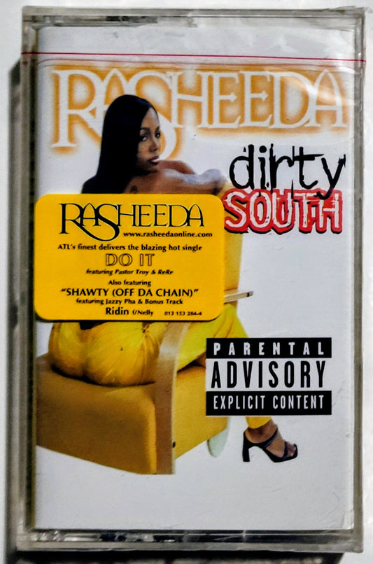 Rasheeda - "Dirty South" - CASSETTE TAPE NM/M (Sealed; cracked case)