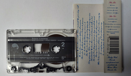 Prince - "LoveSexy" - CASSETTE TAPE (AR; DOLBY HX PRO B NR) VG+/VG+