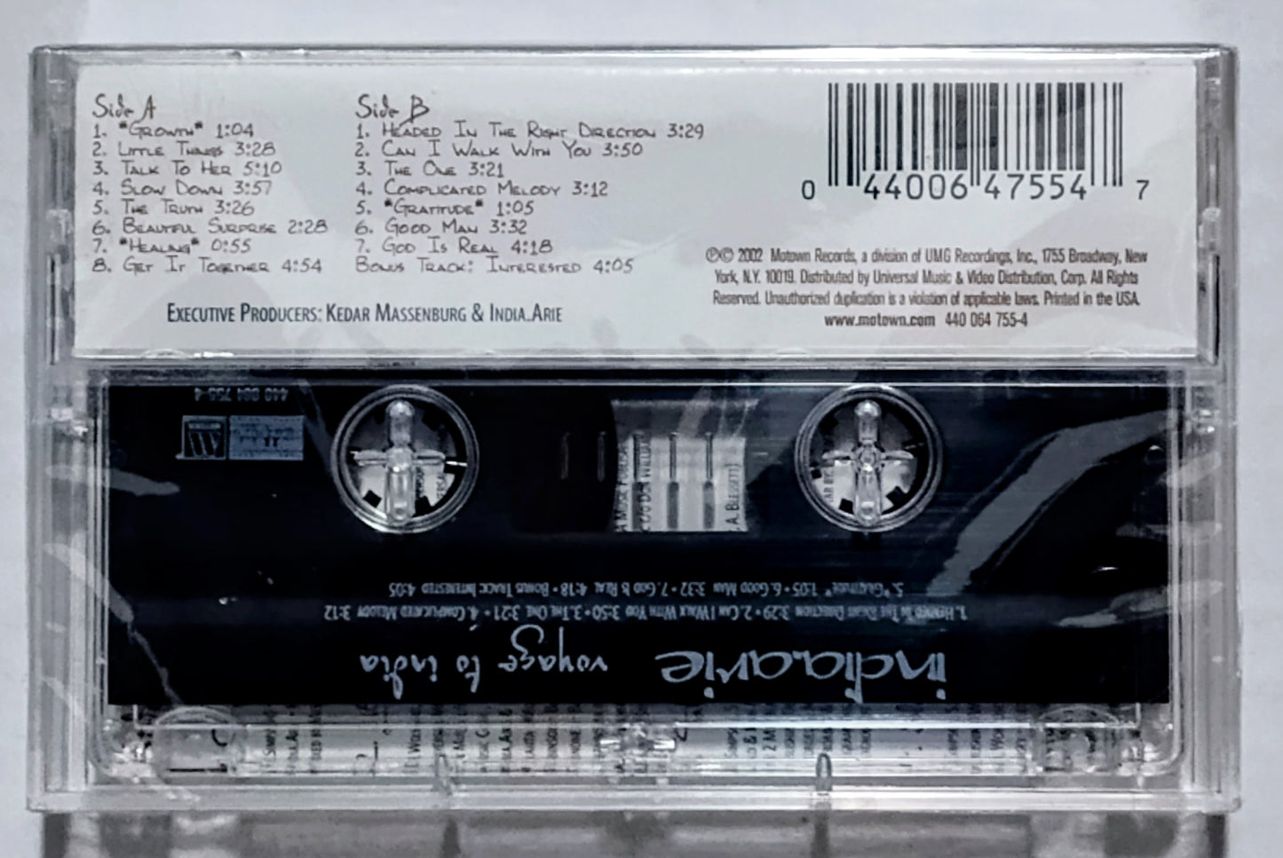 India.arie - “Voyage To India” - CASSETTE TAPE M/M (Sealed with hype sticker)