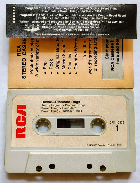 David Bowie - “Diamond Dogs” - CASSETTE TAPE VG/VG