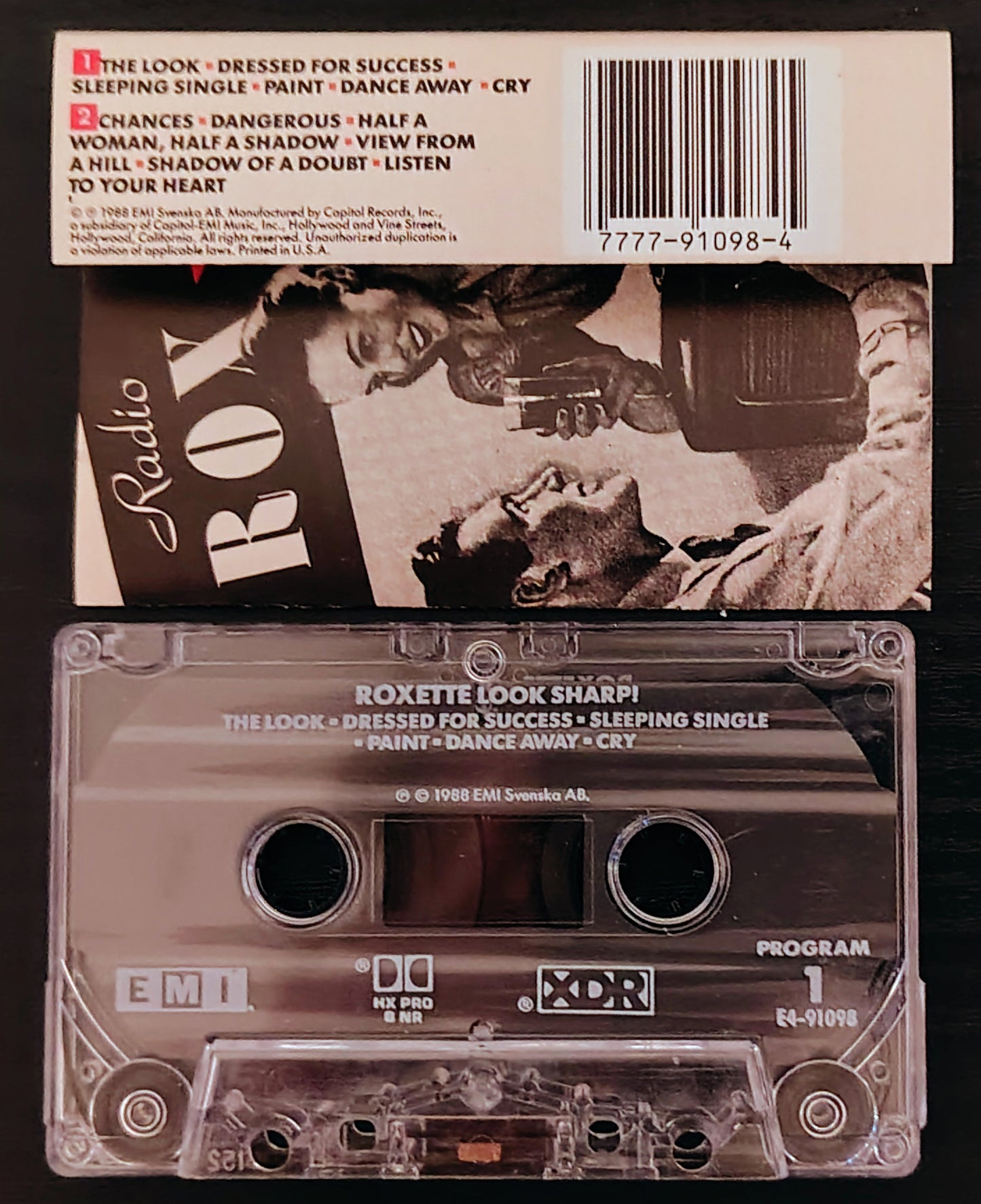 Roxette - “Look Sharp” - CASSETTE TAPE VG+/VG+
