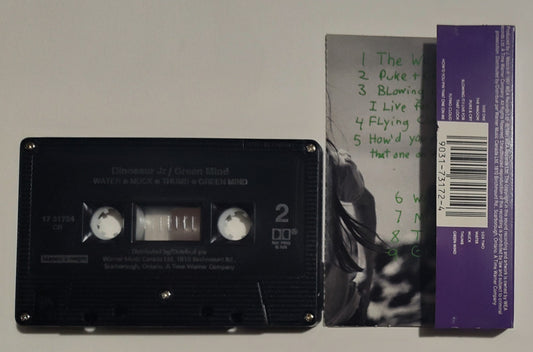 Dinosaur Jr. - "Green Mind" - CASSETTE TAPE (Canada; black shell; DOLBY HX PRO B NR) VG+/VG+