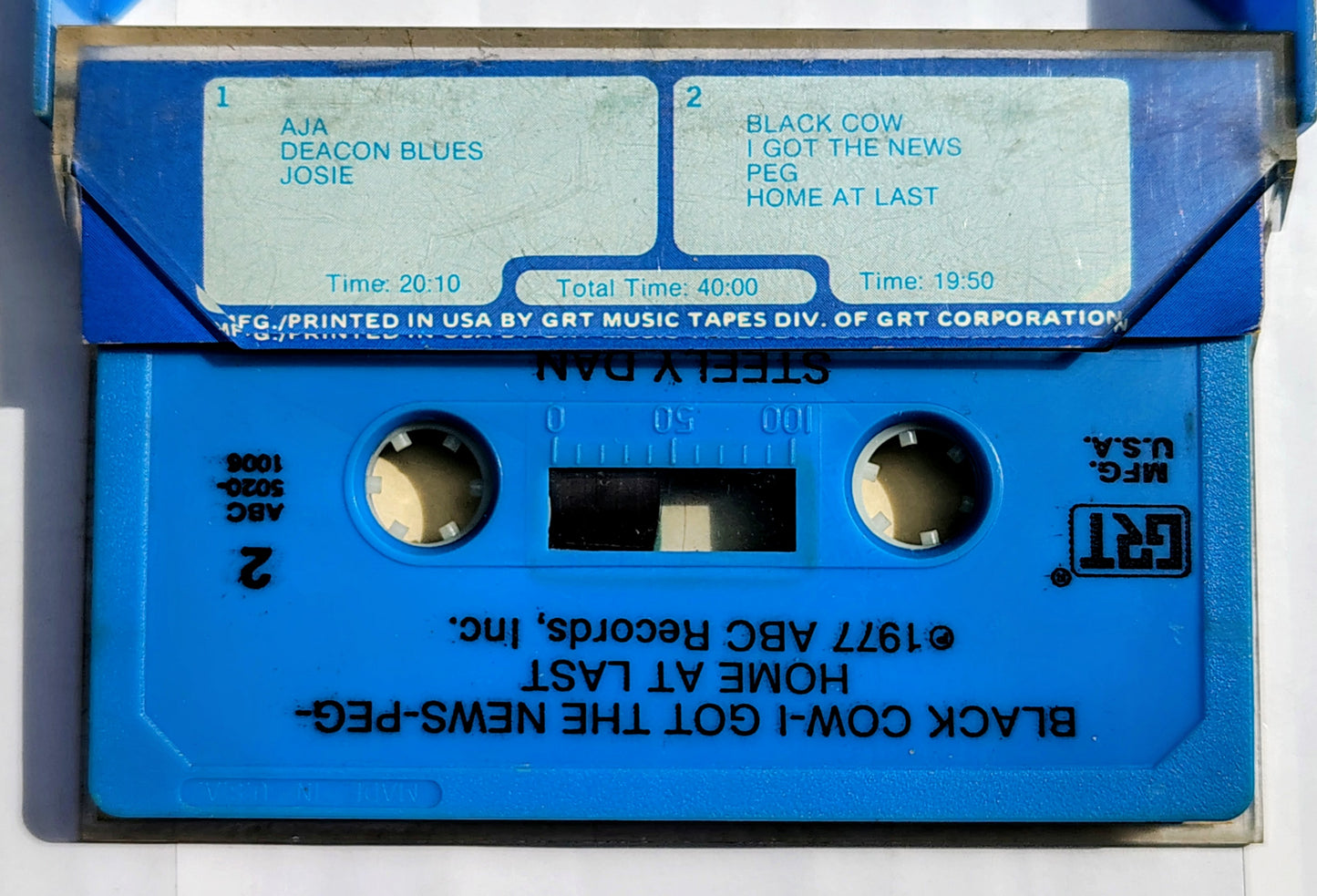 Steely Dan - “Aja” - CASSETTE TAPE VG+/VG+ (With Original Blue Case)