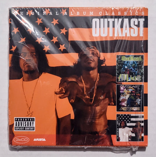 Outkast - “Album 3-Pack: ATLiens; Aquemini; Stankonia” - COMPACT DISC (3x; Vinyl-type sleeve replicas) VG+/NM