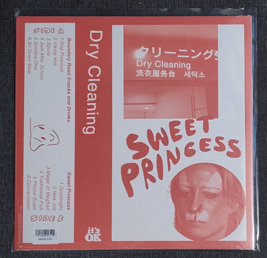 Dry Cleaning - "Boundary Road Snacks & Drinks/ Sweet Princess" - VINYL RECORD (Reissue; Transparent Blue Vinyl) M/M (Sealed)