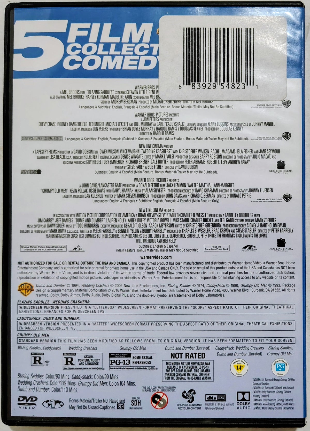 WB 5-Film Comedy Collection Vol. 2 DVD