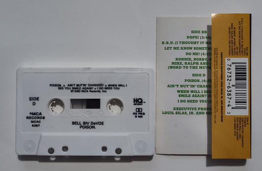 Bell Biv DeVoe - "Poison" - CASSETTE TAPE (DOLBY HX PRO) VG+/VG+