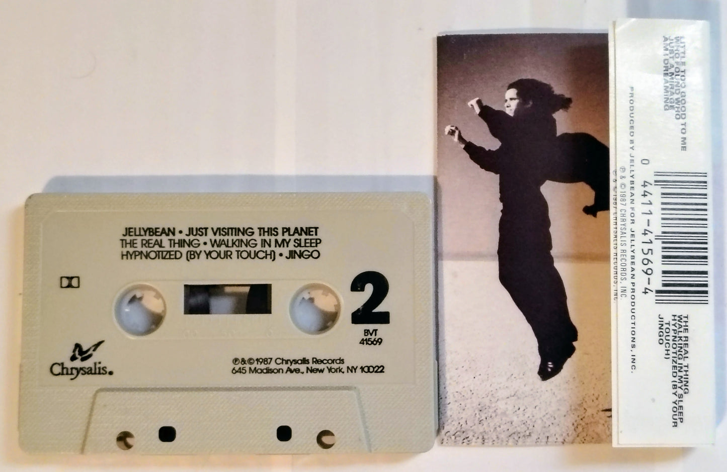 Jellybean - “Just Visiting This Planet” - CASSETTE TAPE VG/VG+