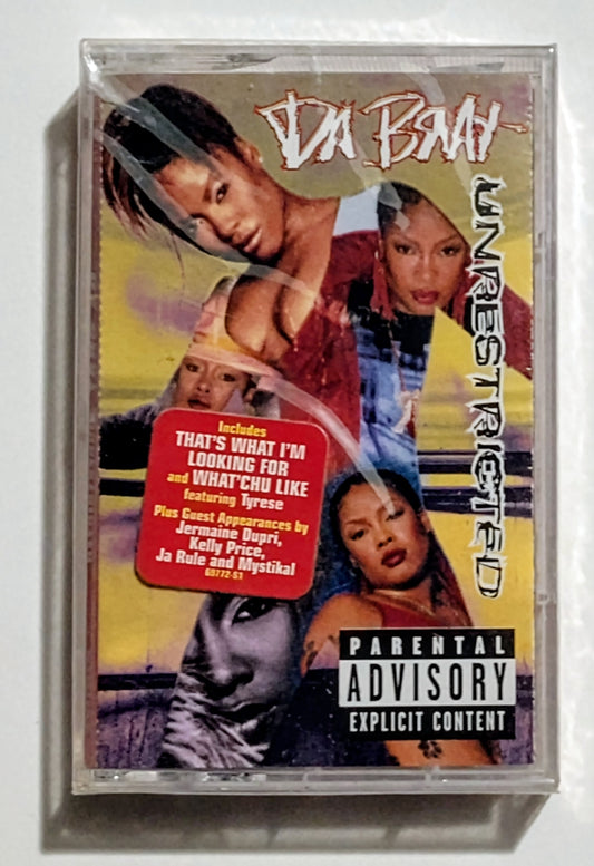 Da Brat - "Unrestricted" - CASSETTE TAPE NM/M (Sealed with hype sticker; cracked case)