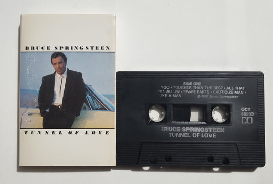 Bruce Springsteen - "Tunnel Of Love" - CASSETTE TAPE (Canada; black shell; Dolby) VG/VG