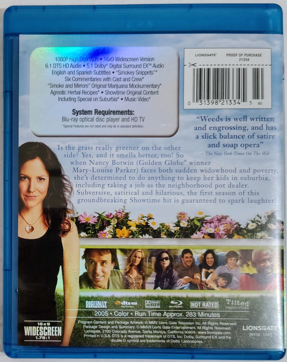 Weeds Season 1 BLU-RAY