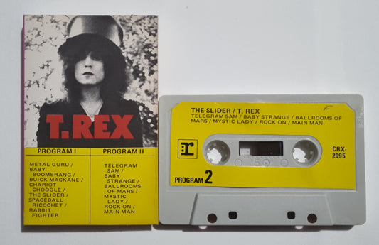T. Rex - "The Slider" - CASSETTE TAPE (Canada) VG+/G+ (See photos; plays PERFECT!)