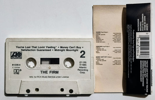 Firm, The (Jimmy Page) - "The Firm" - CASSETTE TAPE (DOLBY HX PRO) G+/VG