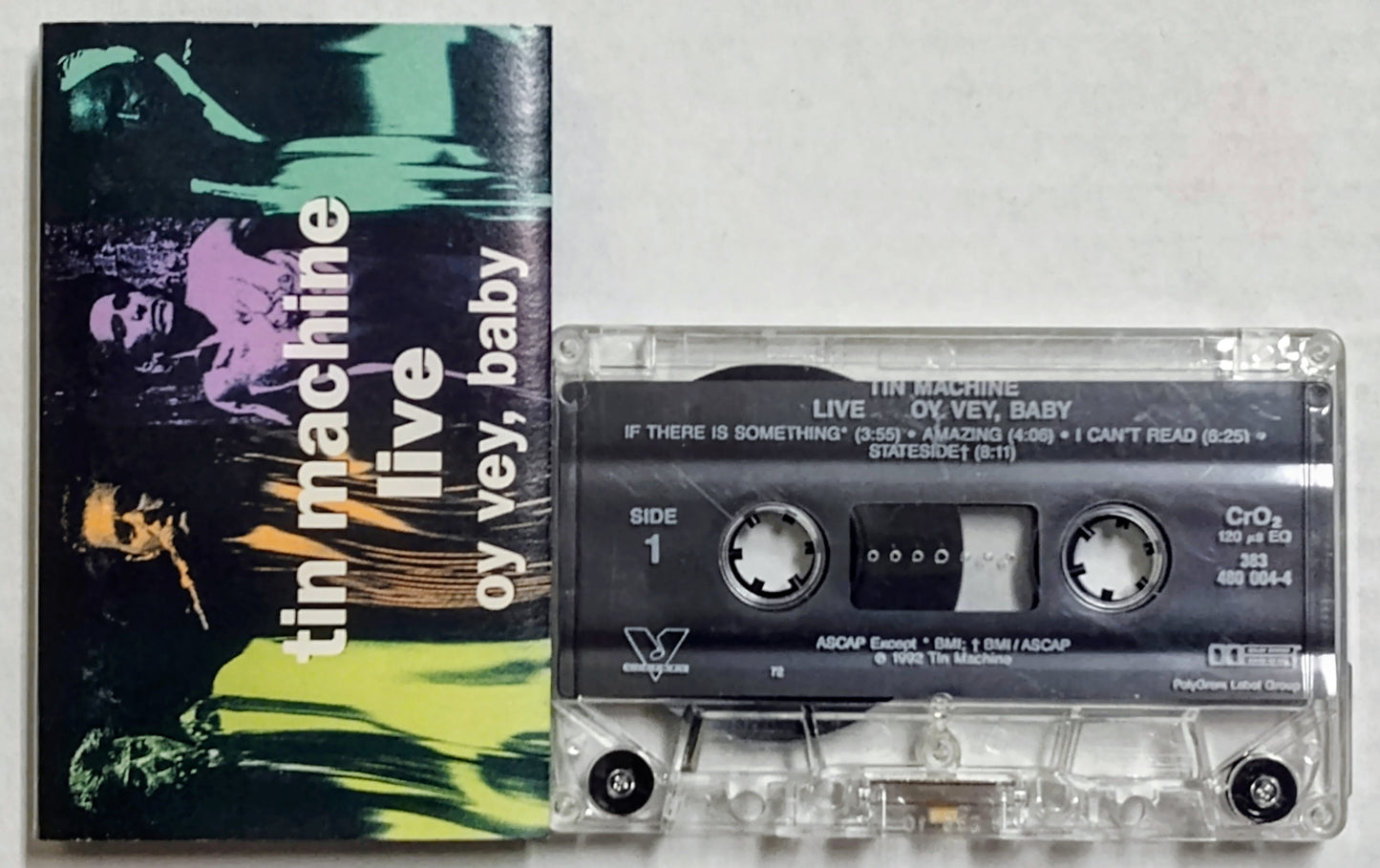 Tin Machine - “Tin Machine Live Oy Vey, Baby” - CASSETTE TAPE VG/VG