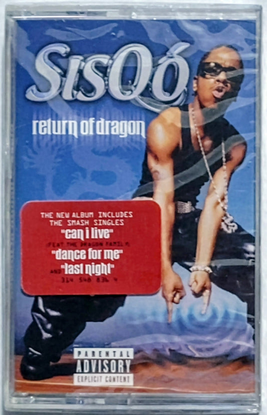 Sisqo - “Return Of Dragon” - CASSETTE TAPE NM/M (Sealed with hype sticker; crack in cover and spine)