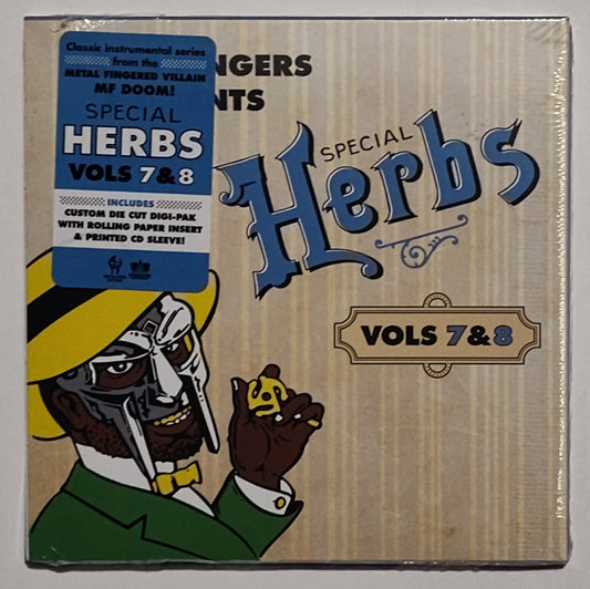 MF DOOM - "Metal Fingers Presents: Special Herbs Vols 7 & 8" - INDIE COMPACT DISC M/M (Sealed)