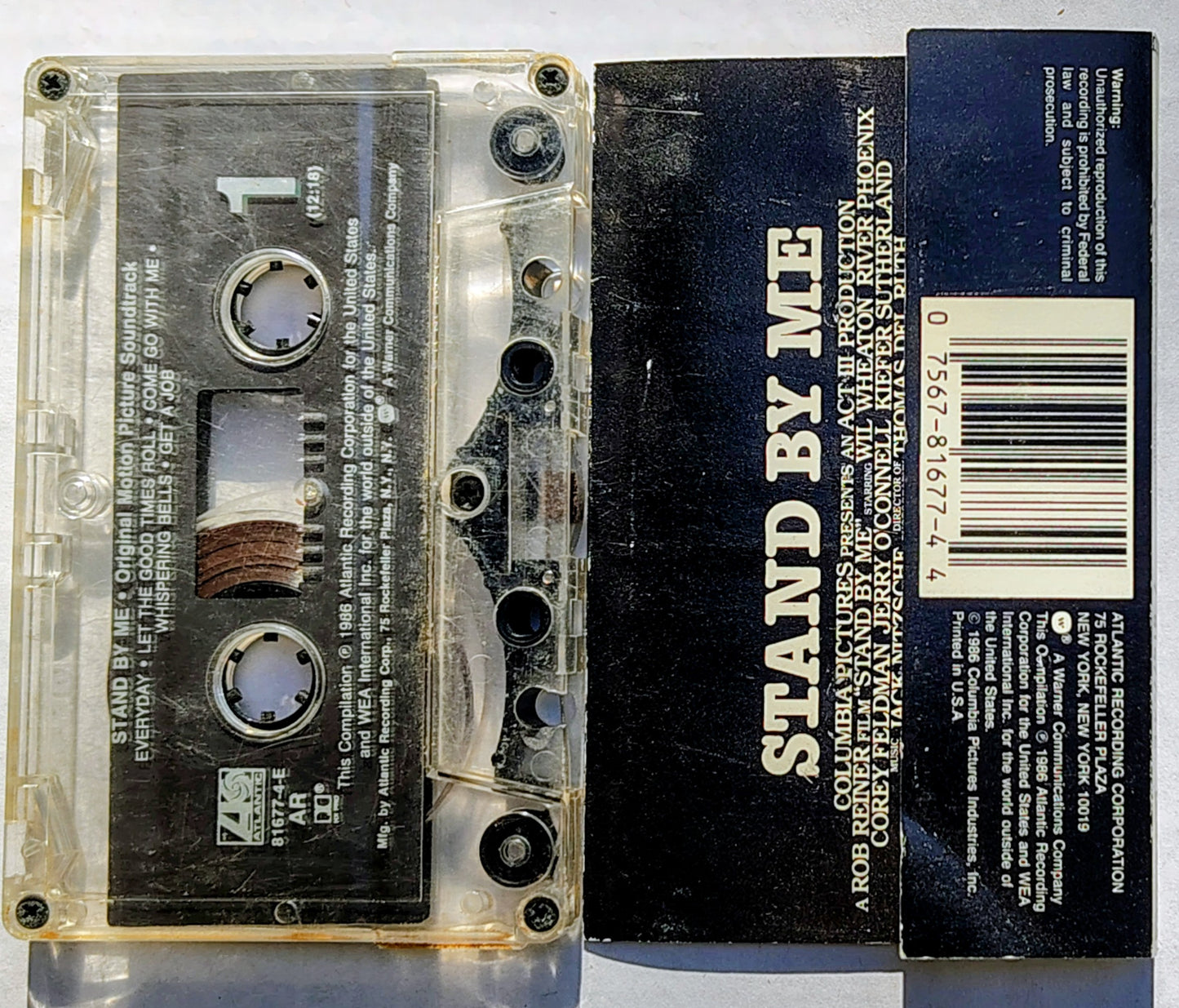 Various Artists - "Stand By Me (Original Motion Picture Soundtrack)" CASSETTE TAPE G+/G+