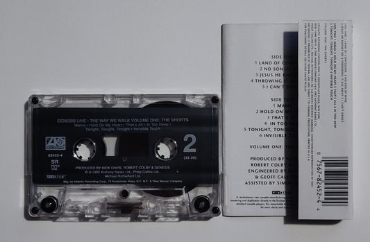 Genesis - "Live The Way We Walk Volume 1: The Shorts" - CASSETTE TAPE (SR; DIGalog; DOLBY HX PRO) VG+/VG+