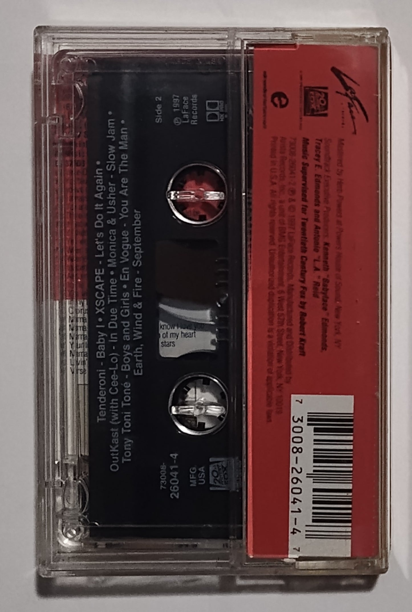 Various Artists - "Soul Food Soundtrack" - CASSETTE TAPE NM/M* See Notes