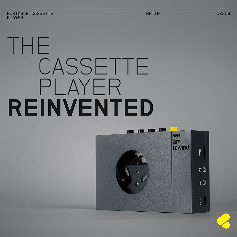 We Are Rewind Cassette Tape Player (*Includes Service Plan and Free Shipping; Please Allow Up To 2 Weeks For Shipping)