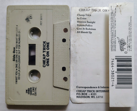 Cheap Trick - “One On One” - CASSETTE TAPE G/G