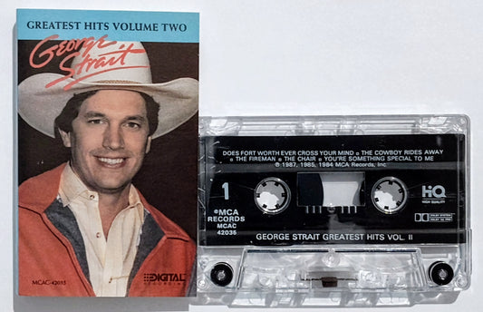 George Strait - “Greatest Hits Volume Two” - CASSETTE TAPE VG+/VG