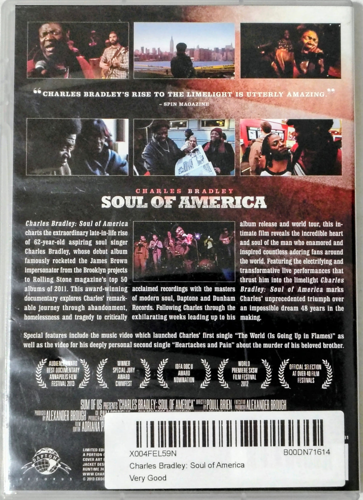 Charles Bradley: Soul Of America (Documentary) - DVD