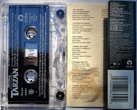 Phil Collins, Mark Mancina - "Tarzan (An Original Walt Disney Records Soundtrack)" CASSETTE TAPE VG+/VG+