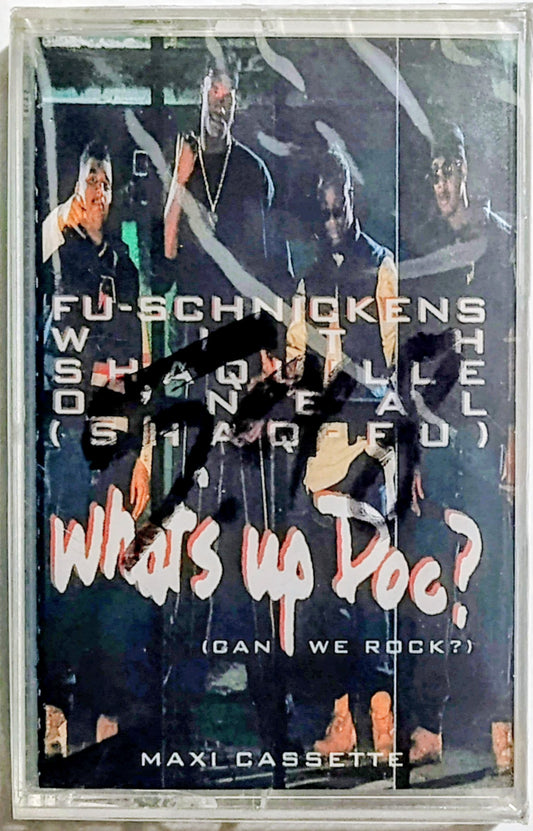 Fu-Schnickens with Shaquille O'Neal (Shaq-Fu) - "What's Up Doc? (Can We Rock?)" - CASSETTE TAPE (Maxi Single) NM/M (Sealed; price written on cellophane with marker; can be removed with alcohol)