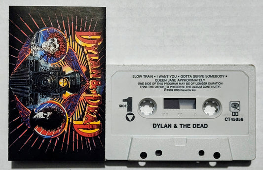 Bob Dylan & The Dead - “Dylan & The Dead” - CASSETTE TAPE VG+/VG+
