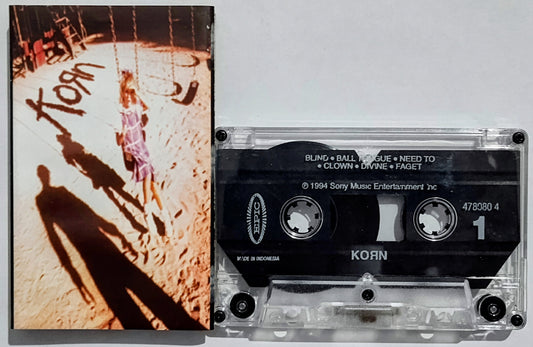 Korn - “Korn” - CASSETTE TAPE (Indonesia) VG+/VG+