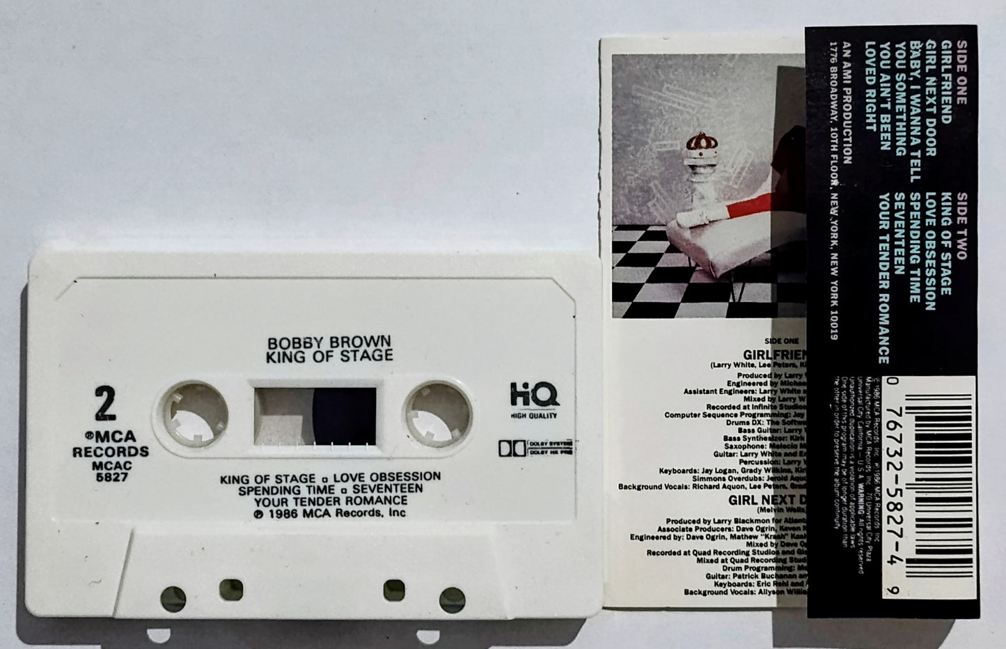 Bobby Brown - “King Of Stage” - CASSETTE TAPE VG+/VG+