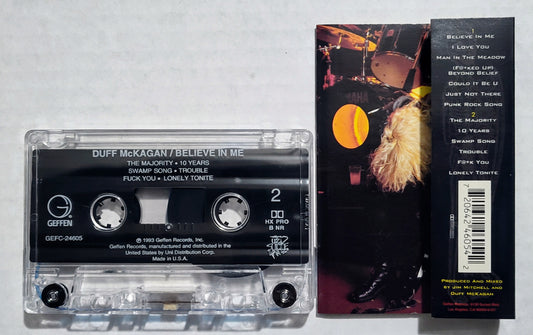 Duff McKagen - “Believe In Me” - CASSETTE TAPE NM/NM