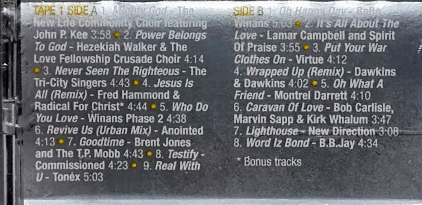 Various Artists - “Wow Gospel 2000 - The Year’s 30 Top Gospel Artists And Songs” - CASSETTE TAPE (2x) VG+/M (Sealed; torn cellophane; shelf wear)