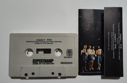 Supertramp - "Crime Of The Century" - CASSETTE TAPE VG+/VG