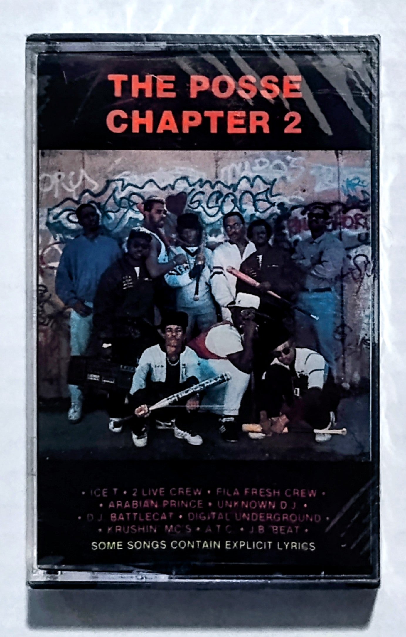 Various Artists - “The Posse Chapter 2” - CASSETTE TAPE VG+/M (Sealed; Crack in cover; tiny tear in cellophane on back)