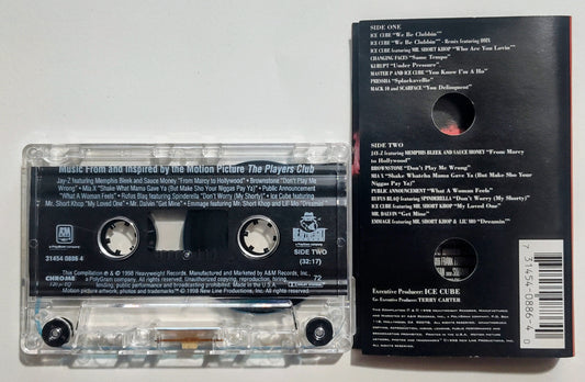 Various Artists - "The Players Club Soundtrack" - CASSETTE TAPE VG+/VG+