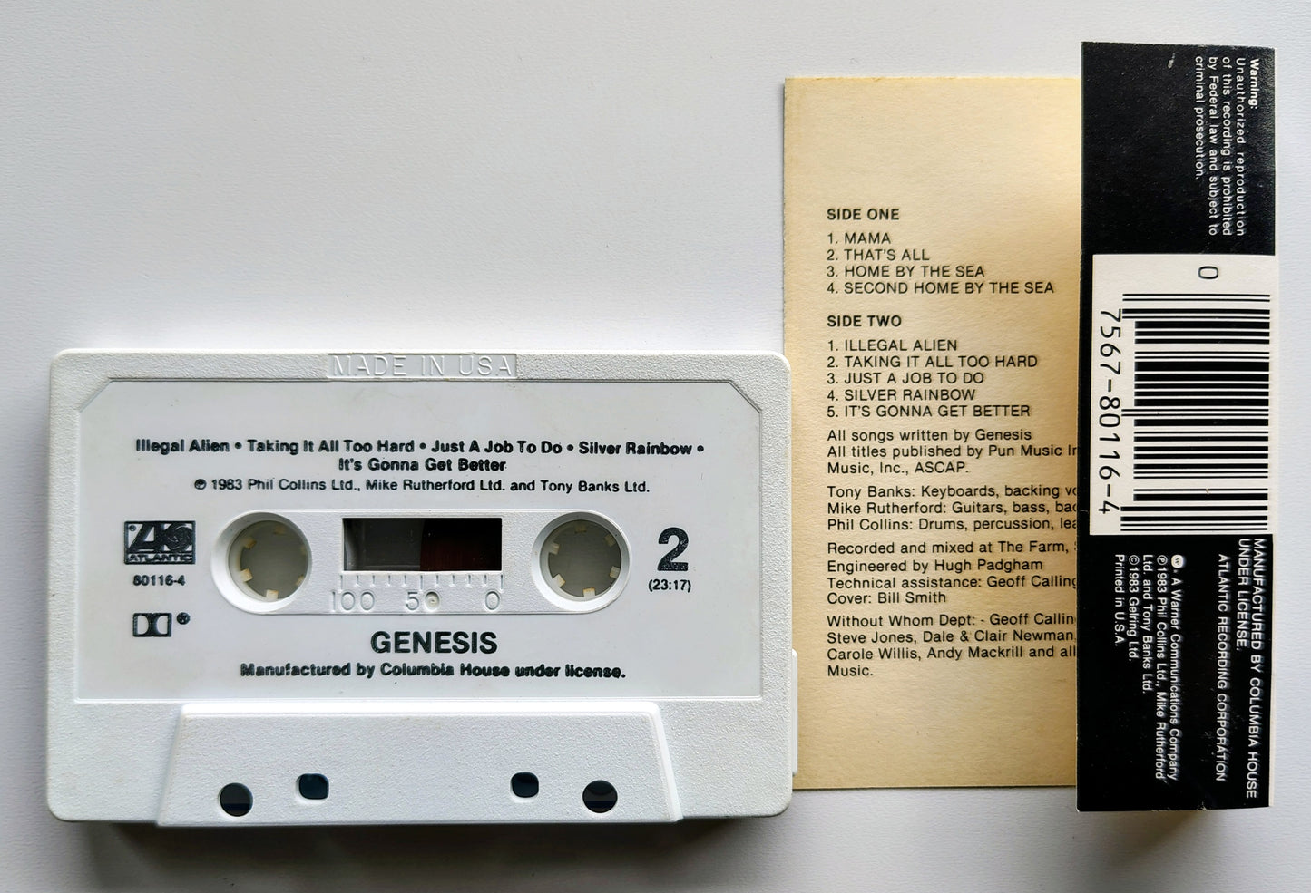 Genesis - “Genesis” - CASSETTE TAPE VG+/VG *⭐*